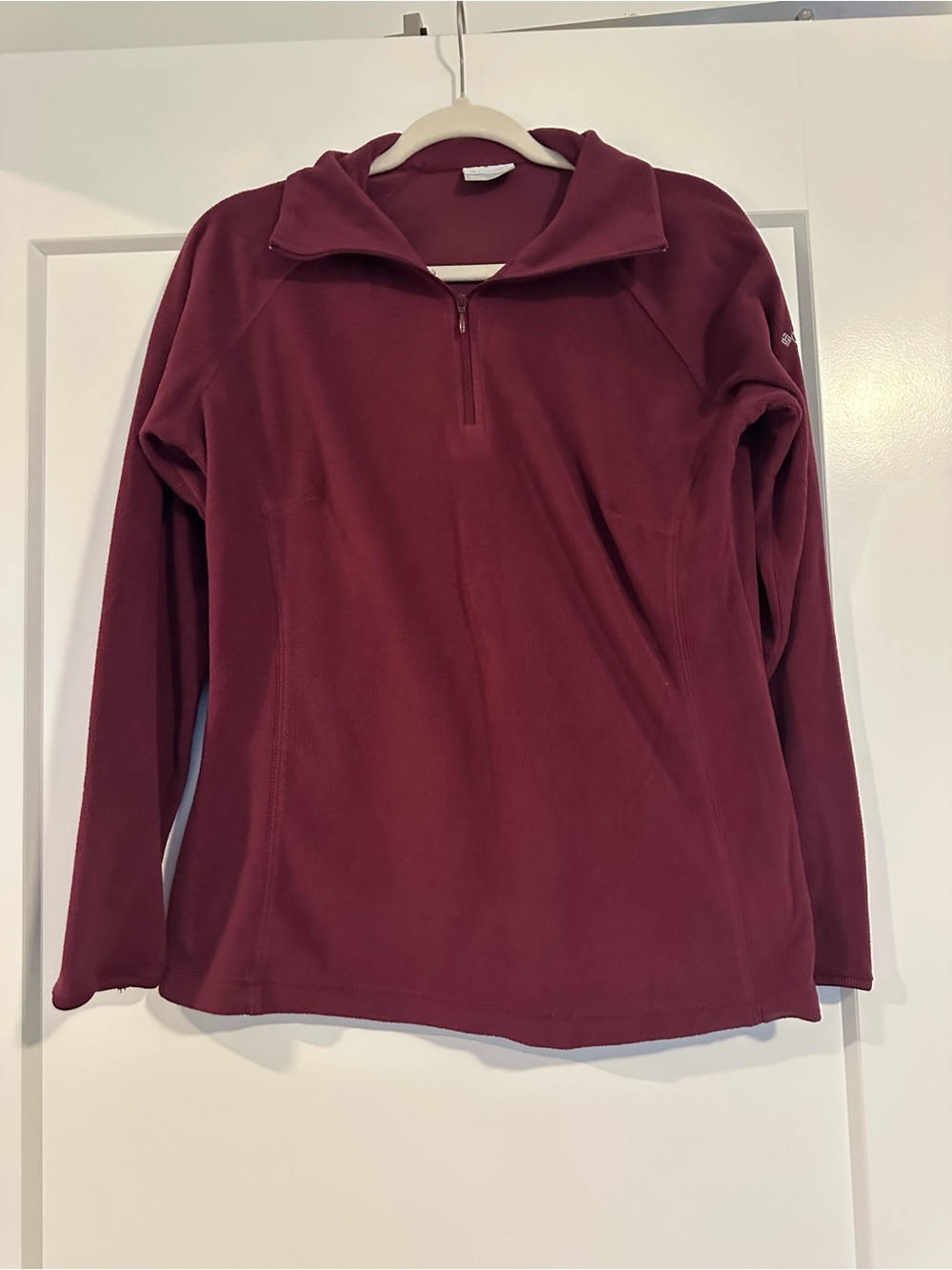 Columbia Women's Burgundy Half-Zip Fleece Pullover